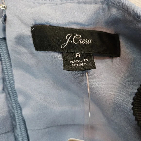 NWT Size 8 J. Crew Elegant Blue Lace Dress - Picture 4 of 9